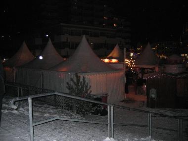 Strandpavillion im Winter