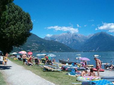 Domaso Strand 200meter weit