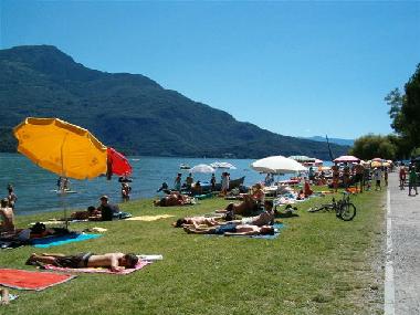Domaso Strand 200meter weit