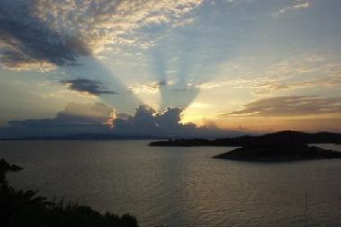 Sonnenuntergang in Psakoudia