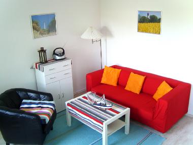 Wohnzimmer mit Ostseeblick