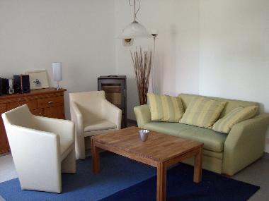 Wohnzimmer mit Kaminofen