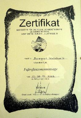 Auf Wunsch Fu�reflexzonenmasseage