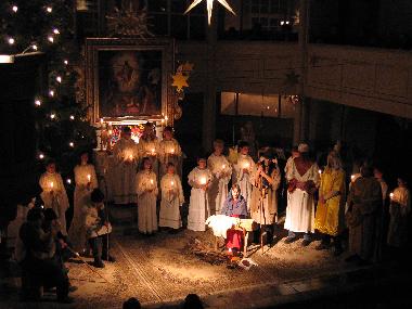 Metten in unserer Kirche zur Weihnacht