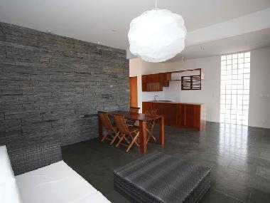 Livingroom and kitchen at the ground floor