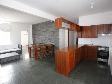 Livingroom and kitchen at the ground floor