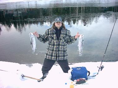 Lachsforellen fischen schwedenhaus am see 