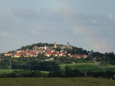 Anreise von der B6 - Blick auf Stolpen