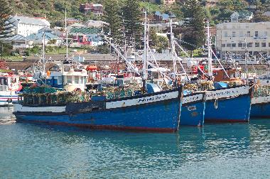 Der idyllische Fischerhafen in Kalk Bay am Indischen Ozean ( ca 10 min. von unserem Haus )