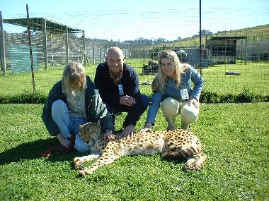 Das Geparden-rehazentrum in Stellenbosch ( ca. 40 min von unserem Haus )