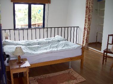 Schlafzimmer im 1. Stock mit Blick in die Weite des Alentejo