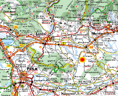 Villa in Orentano (Pisa) oder Ferienwohnung oder Ferienhaus