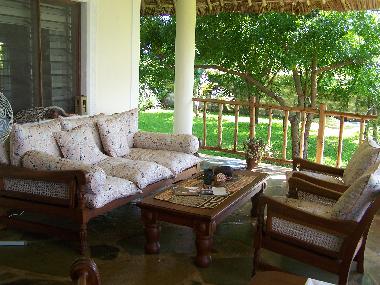 Gem�tliche Sitzecke auf der Terrasse