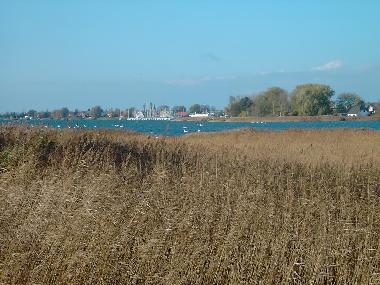 Blick auf Breege �ber den Bodden