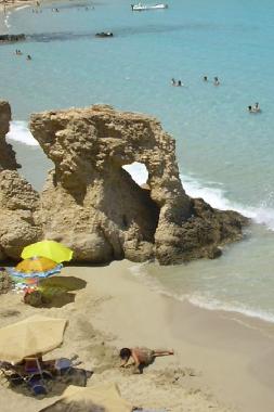 Voulisma-Bucht-auch Golden Beach genannt wegen des feinen Sandes
