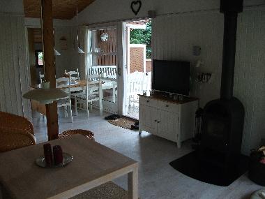 Sommerhus, B�t� - stue/Wohnzimmer.