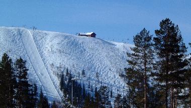 Der Pist V�ggen mit 45 Grad Neigung in Hundfj�llet.