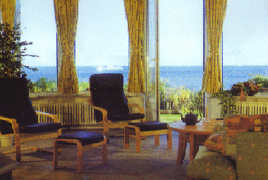 Der weite Blick aufs Meer von der Erdgeschosswohnung aus - gehen Sie hinaus auf die Terrasse und atm