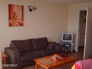 Wohnzimmer mit Schlafcouch