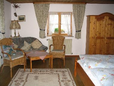 Wohn- Schlafbereich Ferienwohnung 1