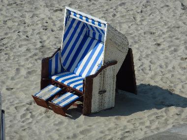 Strandkorb am Hauptbadestrand