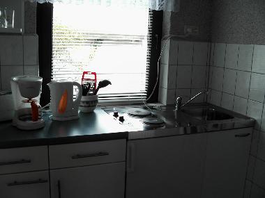 eine voll ausgestattete Kchenzeile