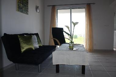 Wohnzimmer mit Blick auf