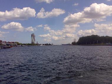 Die Travedurchfahrt in die L�becker Bucht