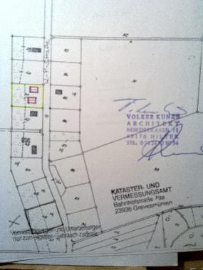 Der Lageplan des Ortsteiles von Feldhusen