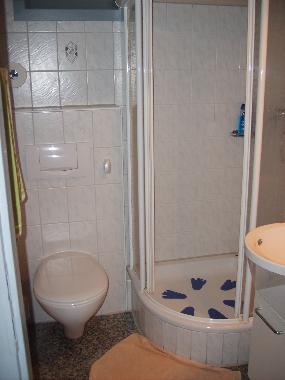 toilet met douche cabine