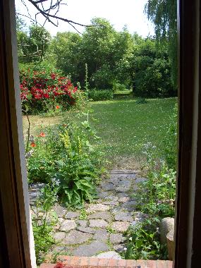 Blick auf den Hof