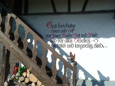 Der Aufgang zu Ihrer Ferienwohnung