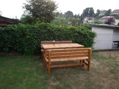 Sitzecke und Grillplatz