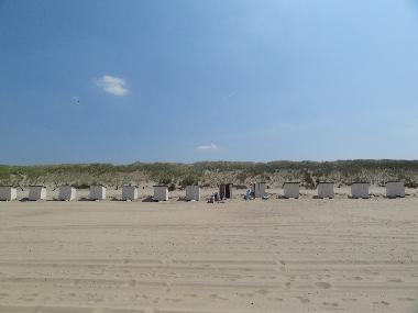 Wir vermieten inkl. Strandkabine (Mitte Mai - September)