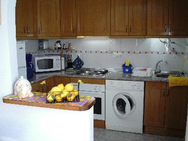 Blick in den K�chenbereich