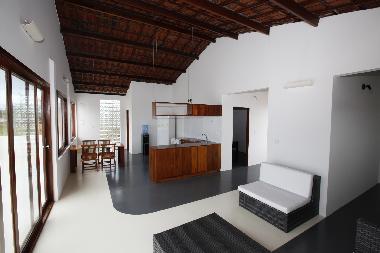 Livingroom with seaview at the upperfloor