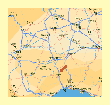 Ferienhaus in Trisobbio (Alessandria) oder Ferienwohnung oder Ferienhaus