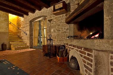 Kamin im Wohnzimmer