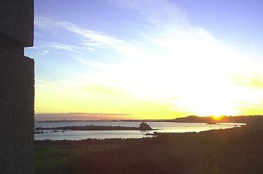 Panoramablick auf das Meer von der K�che 