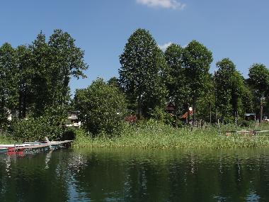 Unsere Badestelle mit Bootsteg