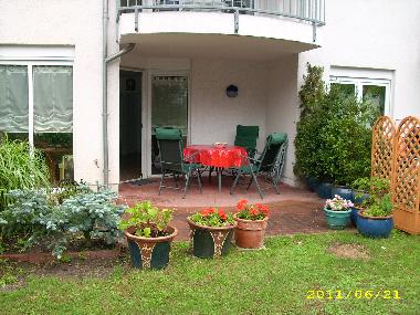 Sonnige Terrasse