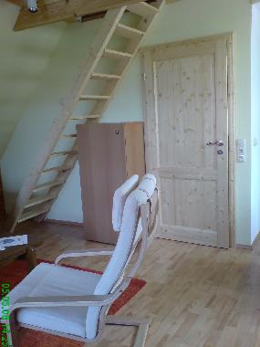 Stiege zum Schlafboden