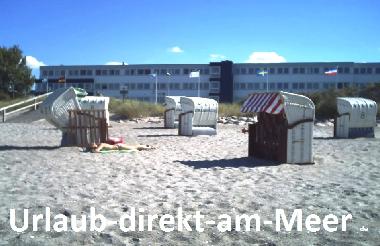 Vor dem Haus -der Strand