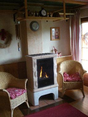 Der Gaskaminofen sorgt f�r W�rme und behagliches Ambiente