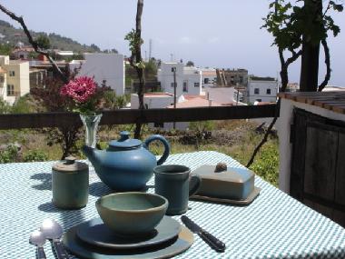 Blick von der Terrasse von Apartment 2