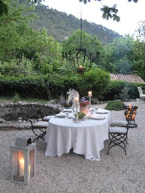 Abendessen im Garten