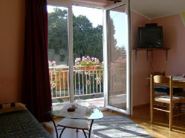 Blick auf die Terrasse B 2+2