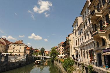 Ljubljana Stadt - Flu�ufer