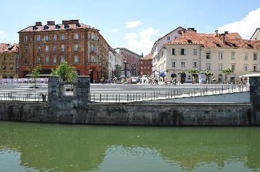 Ljubljana Stadt - Flu�ufer