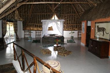 Suite Obergeschoss mit Bett,Badezimmer und Balkon